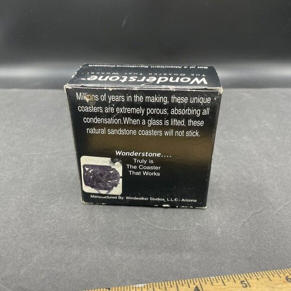 Vintage Wonderstone ARIZONA Set of 4 Absorbent Sandstone Coasters - Picture 2 of 4